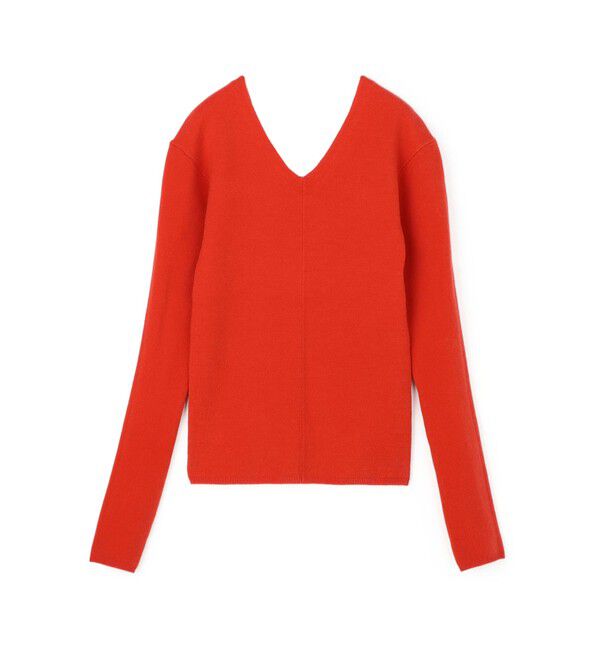 Edition「ストレッチラムVネックプルオーバー」|ニット・セーター|35 レッド