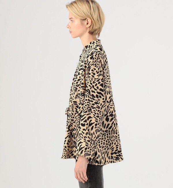 MACPHEE「レオパードプリント ペプラムブラウス」|シャツ・ブラウス|