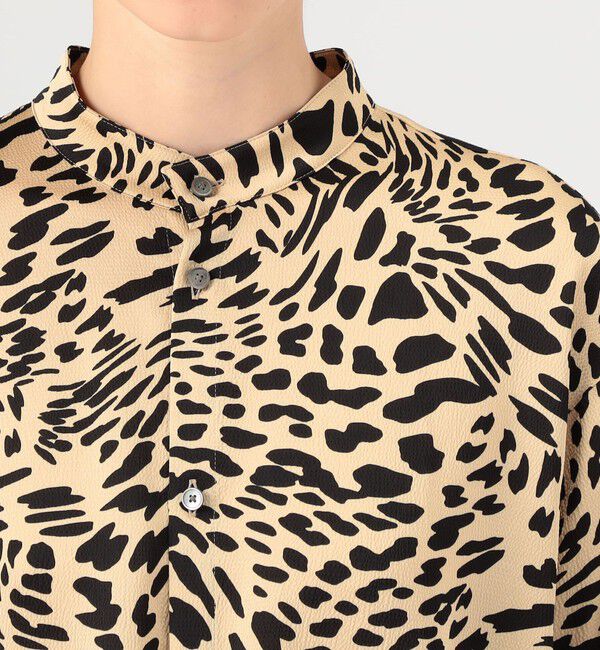 MACPHEE「レオパードプリント ペプラムブラウス」|シャツ・ブラウス|
