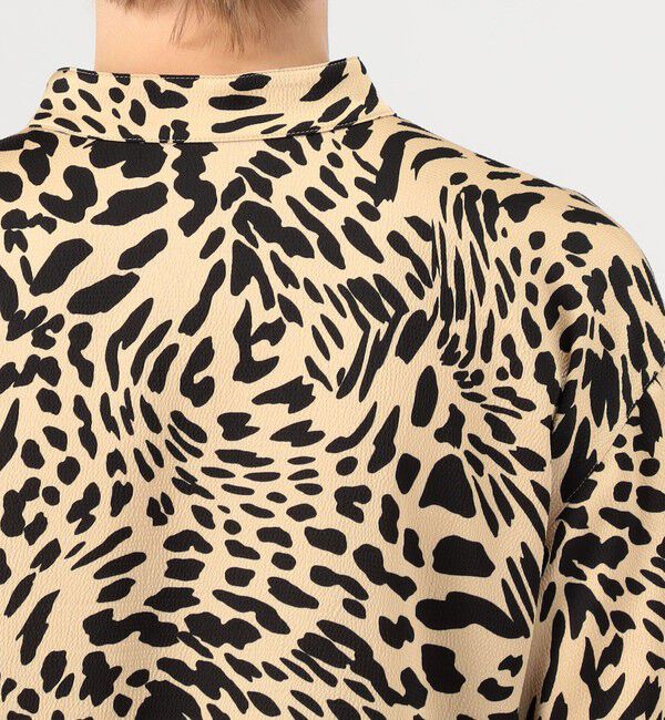 MACPHEE「レオパードプリント ペプラムブラウス」|シャツ・ブラウス|