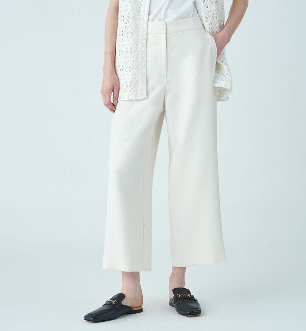 Ballsey「パウダリーストレッチツイル セミワイドパンツ」|その他|