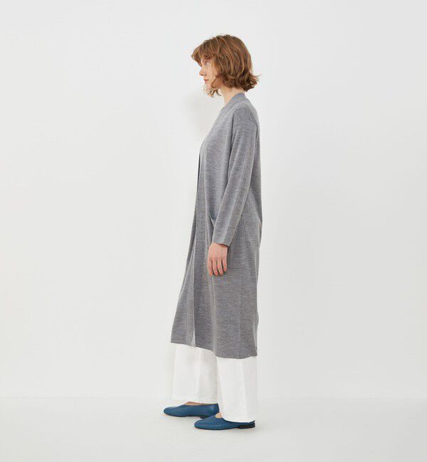 GALERIE VIE「ウールスムース Vネックロングカーディガン」|カーディガン|