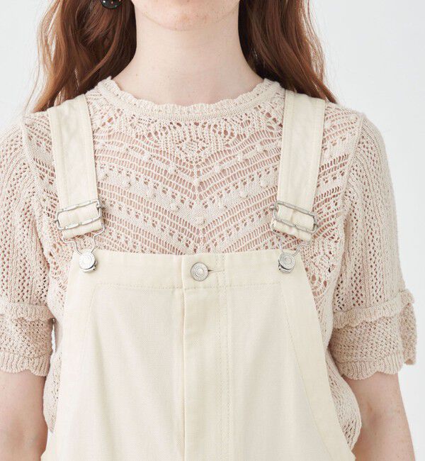 MACPHEE「フレンチワーカーサージ ジャンパースカート」|ジャンパースカート|