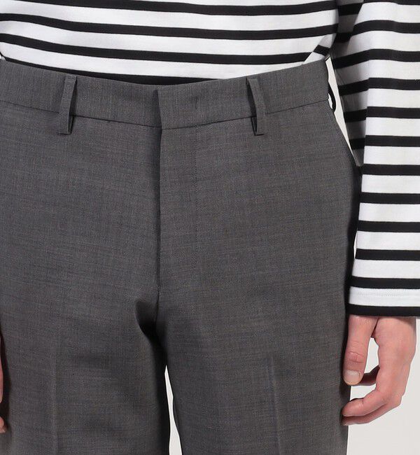 TOMORROWLAND MENS「ウールポリエステル ノープリーツスラックス」|スラックス|