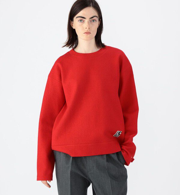 CABaN「CABaN ウールコットンダブルフェイス クルーネックプルオーバー」|スウェット・ジャージ|