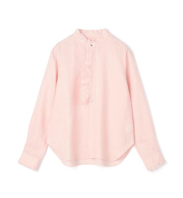 GALERIE VIE「リネンポプリン カットオフフリルシャツ」|シャツ・ブラウス|31 ライトピンク