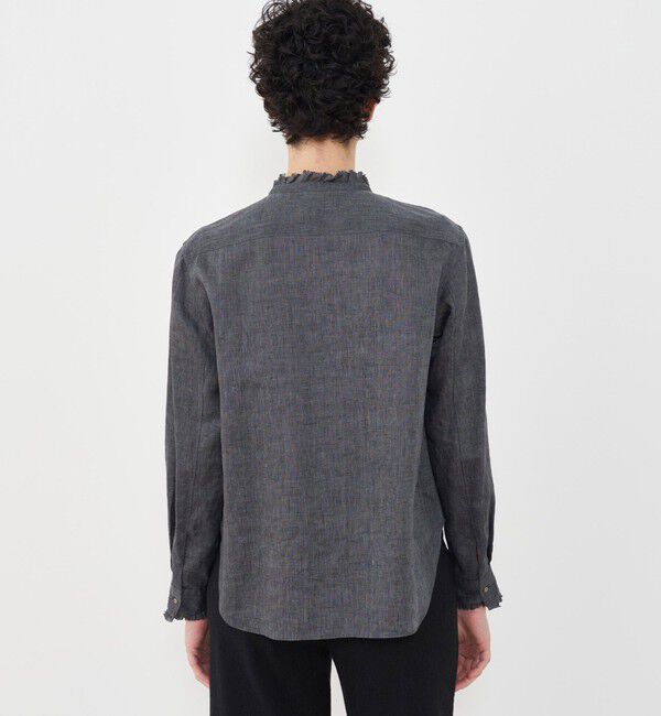 GALERIE VIE「リネンポプリン カットオフフリルシャツ」|シャツ・ブラウス|