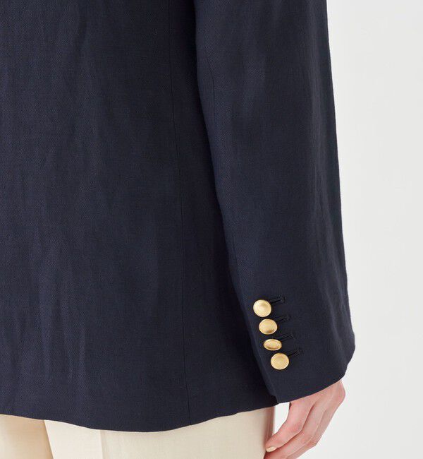 MACPHEE「リネンレーヨンツイル ダブルブレストブレザー」|テーラードジャケット|