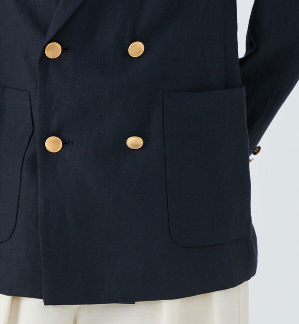 MACPHEE「リネンレーヨンツイル ダブルブレストブレザー」|テーラードジャケット|