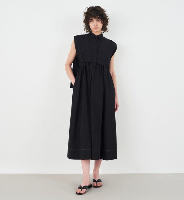 DES PRES「コットンタイプライター レイヤードワンピース」|ワンピース|