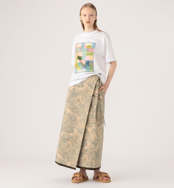 CABaN「CABaN スビンコットン モザイクプリントTシャツ」|Tシャツ・カットソー|