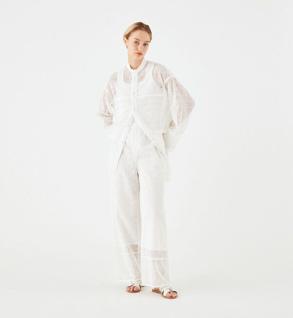 SOULEIADO「ケミカルレース イージーストレートパンツ」|その他|