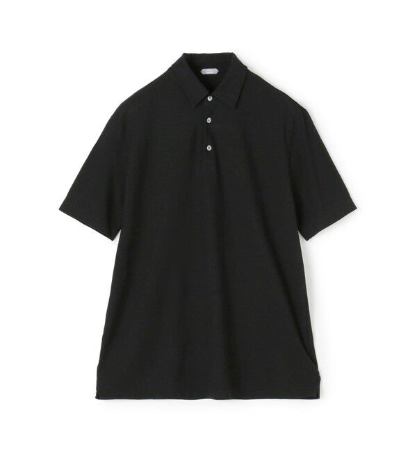 TOMORROWLAND BUYING WEAR「ZANONE オーガニックアイスコットン スリムフィットポロシャツ」|ポロシャツ|19 ブラック