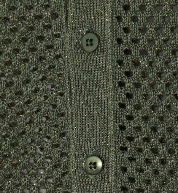 MACPHEE「リネンメッシュ クルーネックカーディガン」|カーディガン|