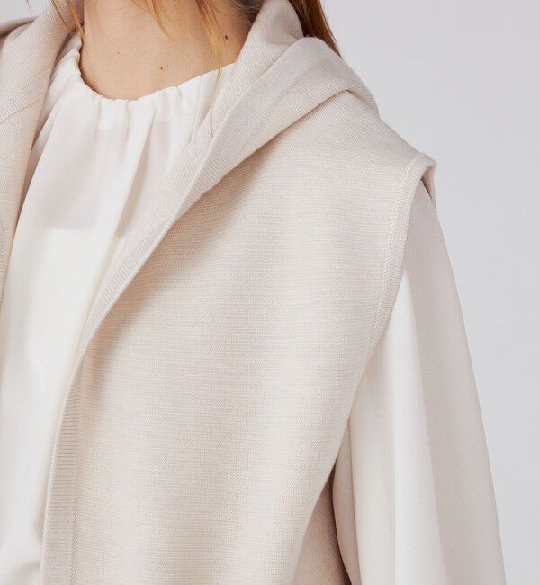 Ballsey「ウールポリエステルミラノリブ フーディジレ」|ベスト・ジレ|