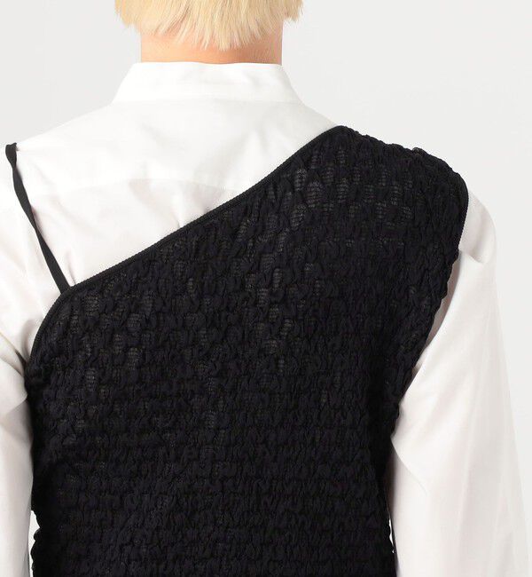 Ballsey「シャーリングジャカード アシンメトリータンクトップ」|タンクトップ|