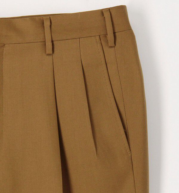 TOMORROWLAND MENS「ペーパーウール アウト2プリーツテーパードスラックス」|スラックス|