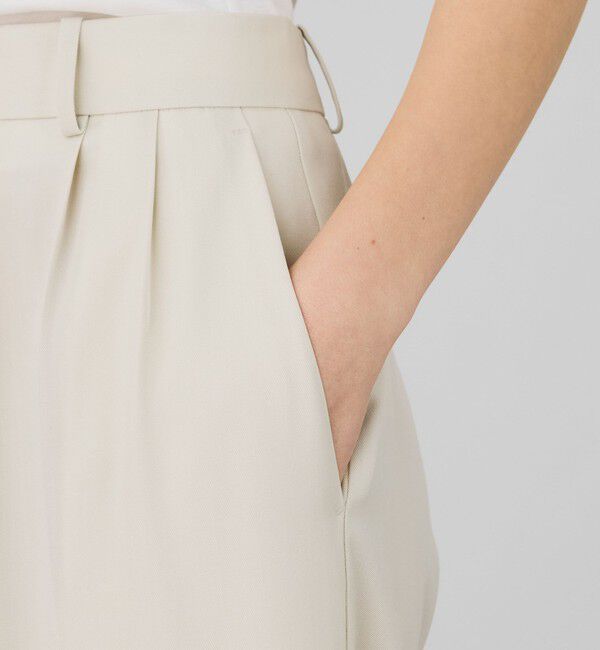 DES PRES「ハイツイストギャバジン タックパンツ」|スラックス|