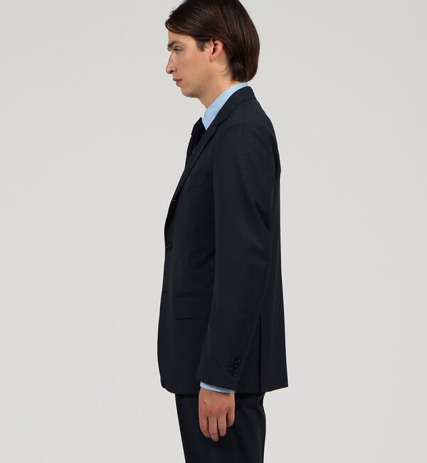 TOMORROWLAND MENS「Super120'sウールポリエスエル シングルブレステッド2Bジャケット」|テーラードジャケット|