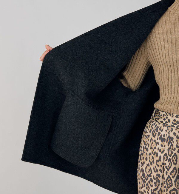 DES PRES「ダブルフェイスメルトンビーバー ウィングカラーコート」|その他|