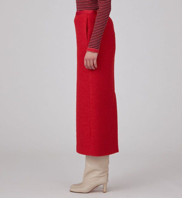 MACPHEE「ブークレーボンディング Iラインロングスカート」|タイト|