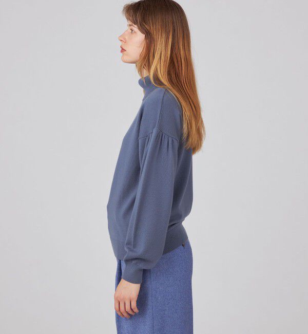 Ballsey「エクストラファインウール ギャザースリーブプルオーバー」|ニット・セーター|