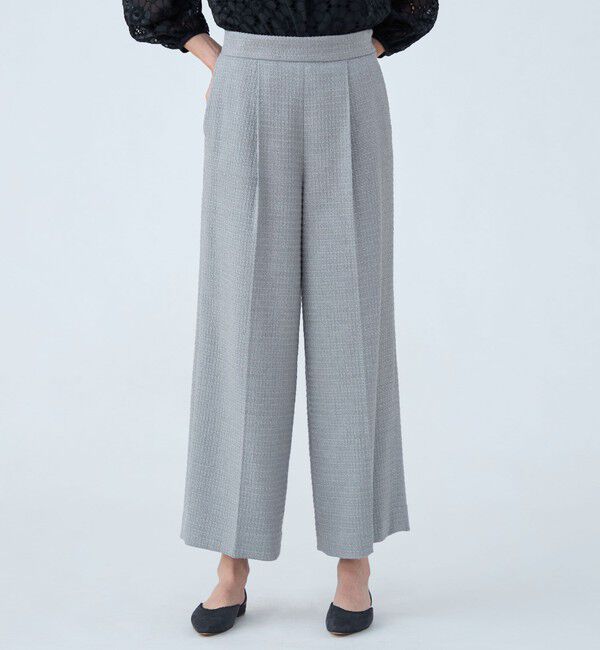 Ballsey「【一部WEB先行予約】ライトファンシーツイード サスペンダーワイドパンツ」|その他|