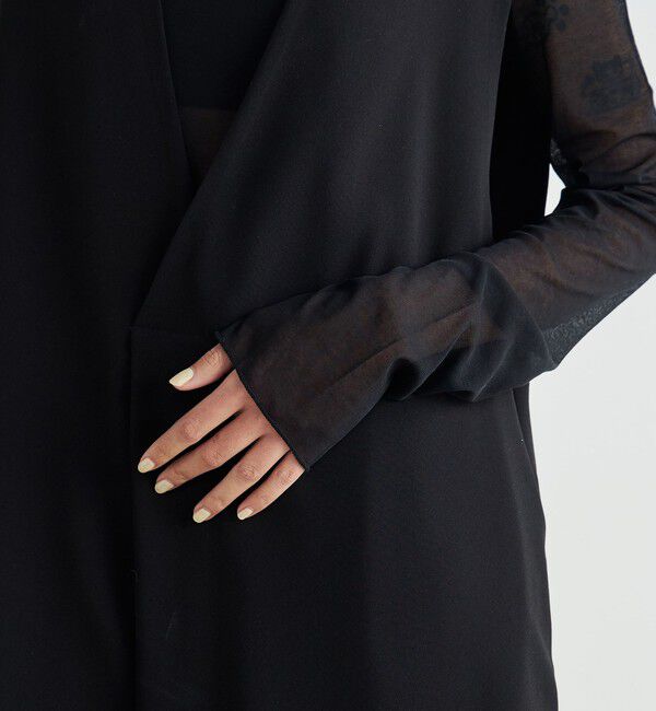 Edition「バックサテンジョーゼット Vネックジレ」|ベスト・ジレ|