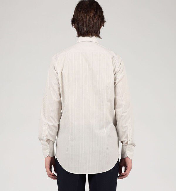 TOMORROWLAND MENS「コットン ワイドスプレッドカラー ストライプドレスシャツ」|シャツ・ブラウス|