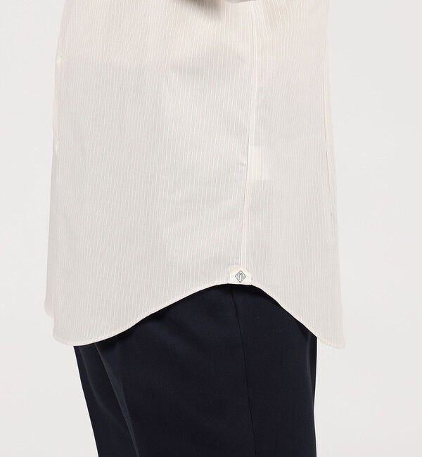 TOMORROWLAND MENS「コットン ワイドスプレッドカラー ストライプドレスシャツ」|シャツ・ブラウス|