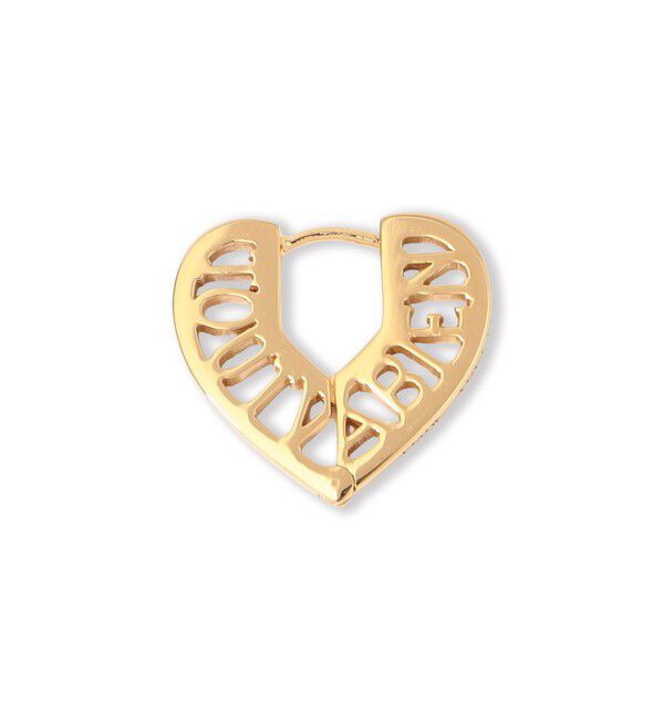 TOMORROWLAND GOODS「PLOW Lettering heart ピアス」|ピアス|