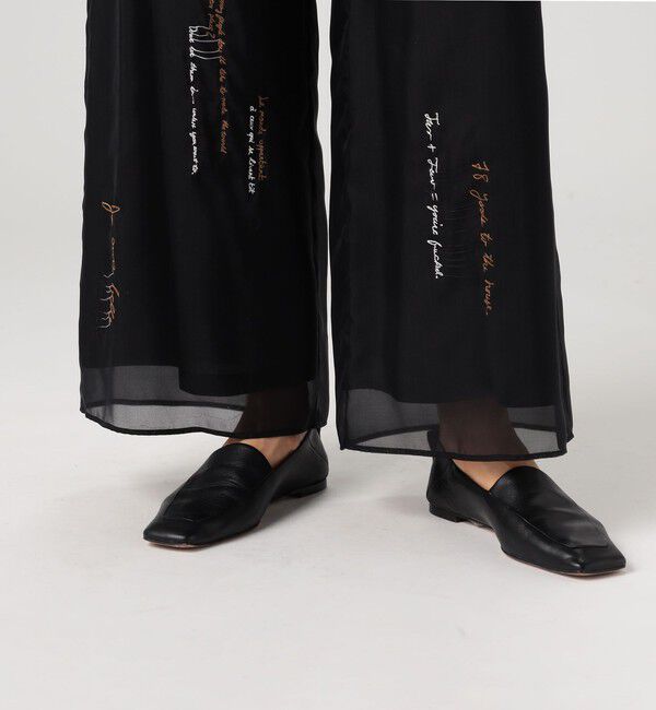 DES PRES「メッセージエンブロイダリー ドローストリングパンツ」|その他|