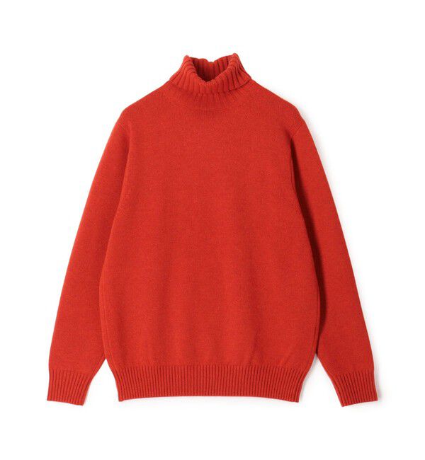 TOMORROWLAND MENS「TOMORROWLAND tricot スーパーファインラムウール タートルネックニット」|ニット・セーター|27 オレンジ