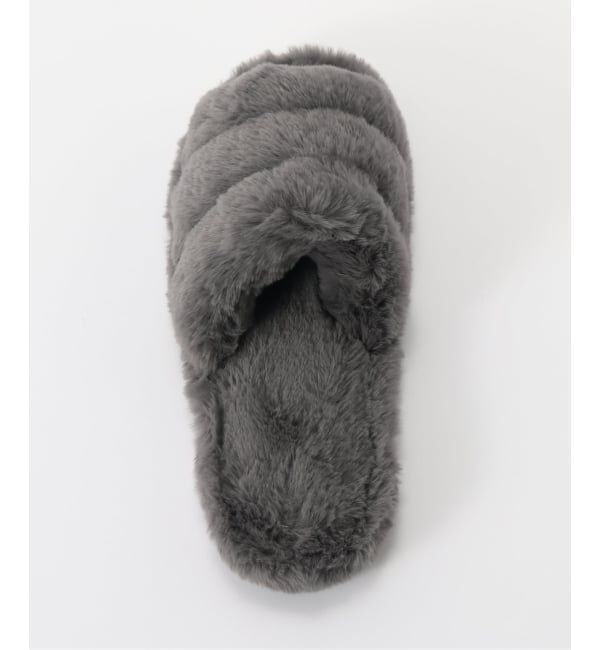 journal standard Furniture「SLIPPER PUFFY FUR　フェイクファー スリッパ」|ルームシューズ|