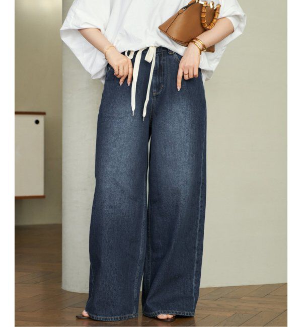 Plage「《WEB限定追加》R&rsquo;IAM SUPER LOOSE デニム 3」|デニム|ネイビー