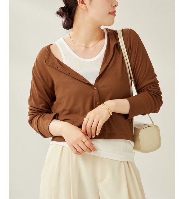 Plage「SHEER カーディガン トップス」|カーディガン|