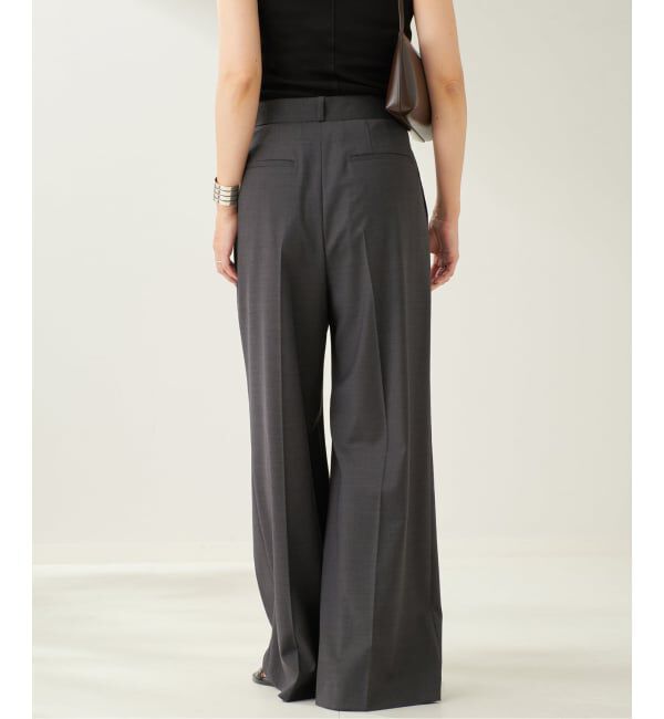 Plage「WO SE 2Tuck Wide パンツ」|スラックス|