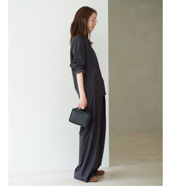 Plage「WO SE 2Tuck Wide パンツ」|スラックス|