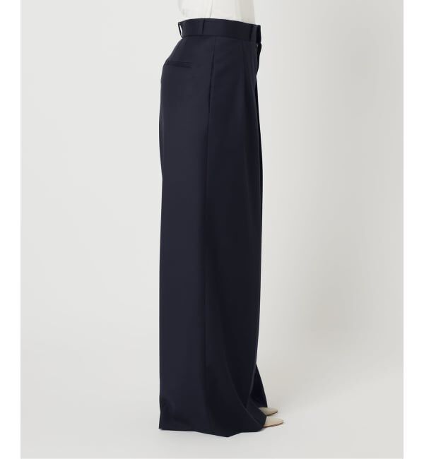 Plage「WO SE 2Tuck Wide パンツ」|スラックス|