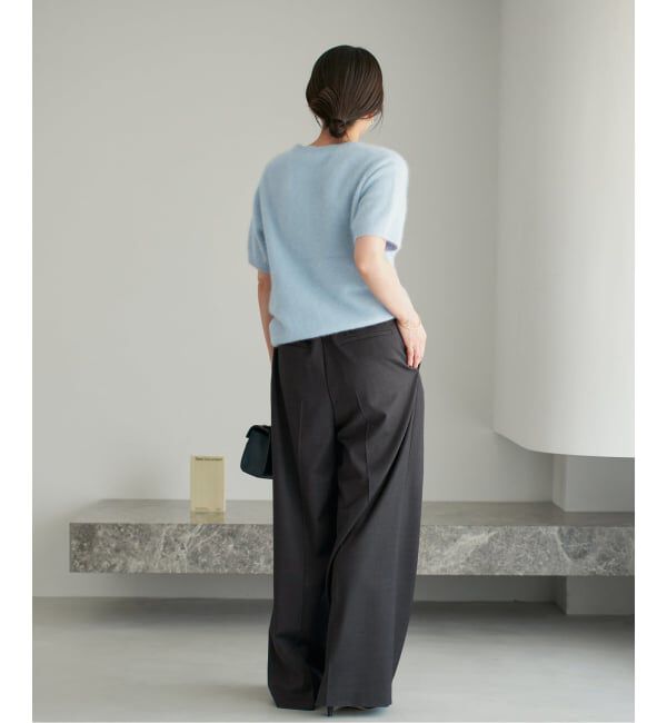 Plage「WO SE 2Tuck Wide パンツ」|スラックス|