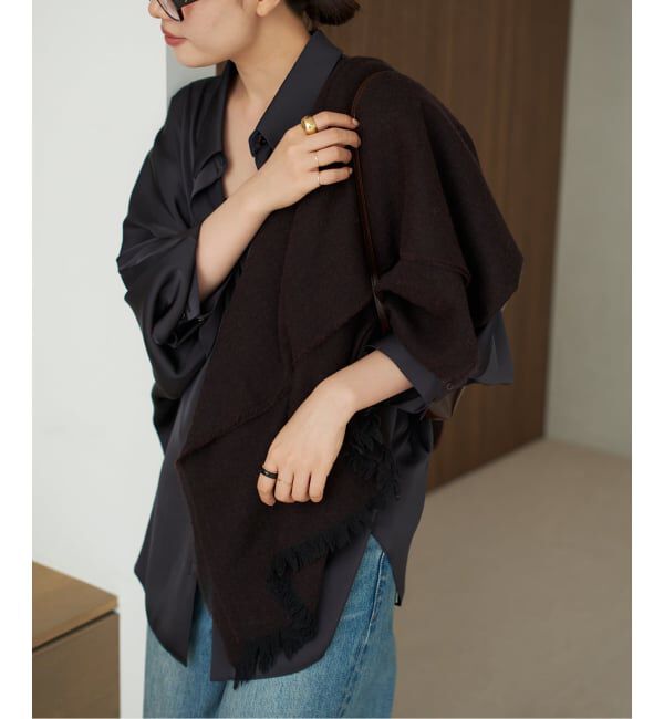 Plage「MA.AL.BI. / マルビ WL/CASH ストール」|ストール|ブラウン