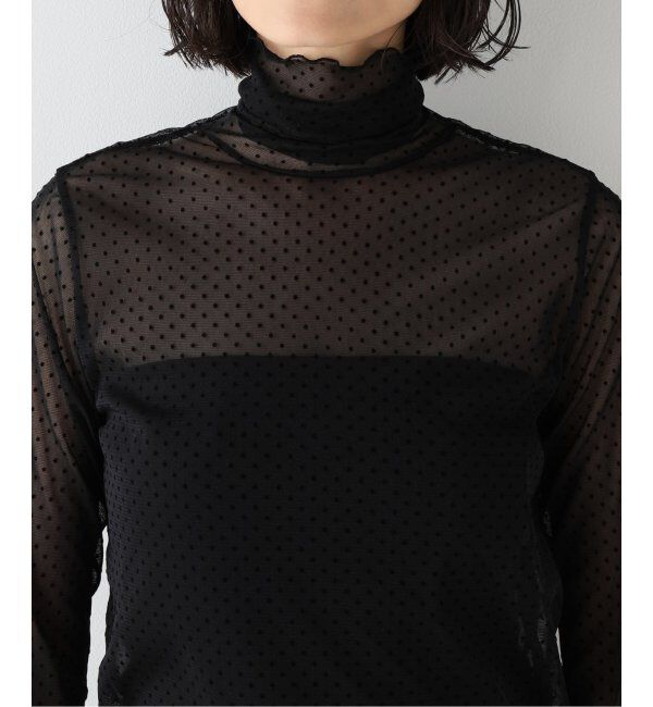 VERMEIL par iena「《追加》ドットフロッキーチュールプルオーバー」|Tシャツ・カットソー|