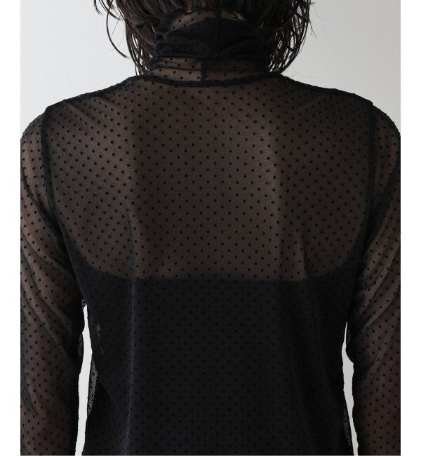 VERMEIL par iena「《追加》ドットフロッキーチュールプルオーバー」|Tシャツ・カットソー|