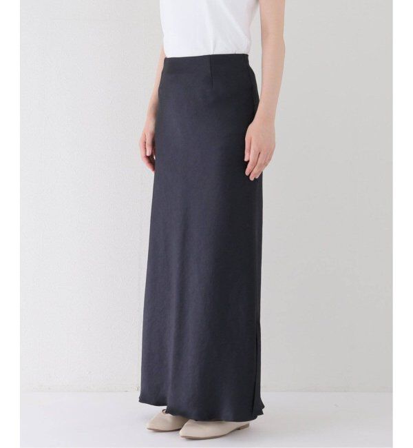 IENA「《追加6》ダブルサテンスカート」|スカート|