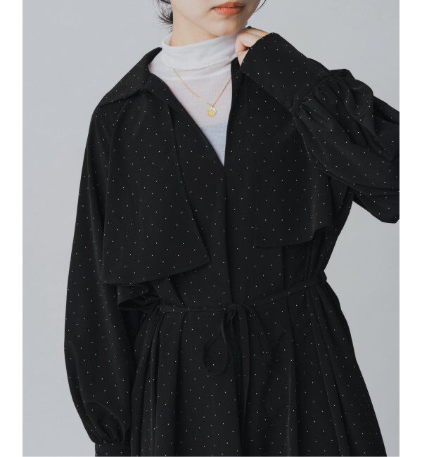 IENA「《WEB限定/追加》ドットサッシュワンピース」|ワンピース|