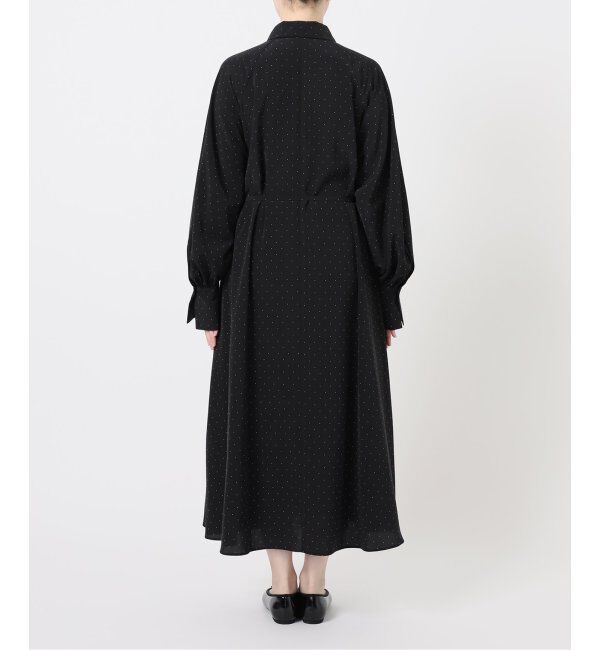 IENA「《WEB限定/追加》ドットサッシュワンピース」|ワンピース|