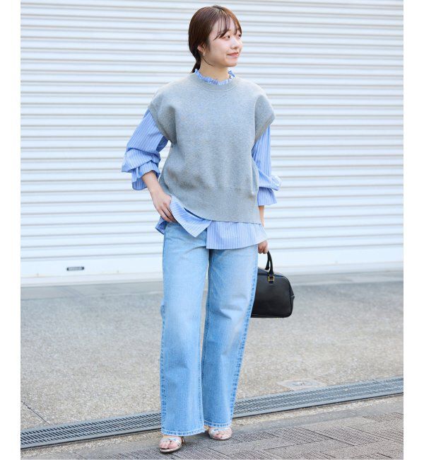 SLOBE IENA「《追加2》タイプライターフリルカラーブラウス」|シャツ・ブラウス|