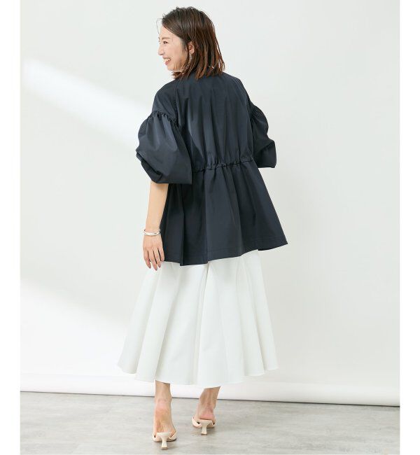 VERMEIL par iena「ノーカラーギャザーZIPブルゾン」|その他|