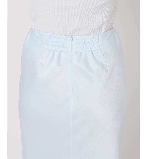 IENA「《WEB・一部店舗限定 追加12》ダブルサテンスカート」|スカート|