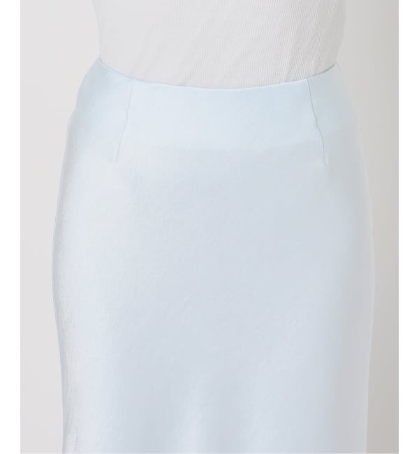 IENA「《WEB・一部店舗限定 追加12》ダブルサテンスカート」|スカート|